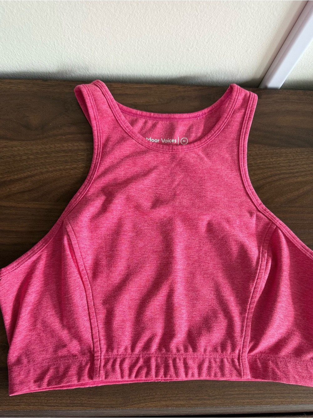Outdoor Voices Pink Heather Athena Crop
